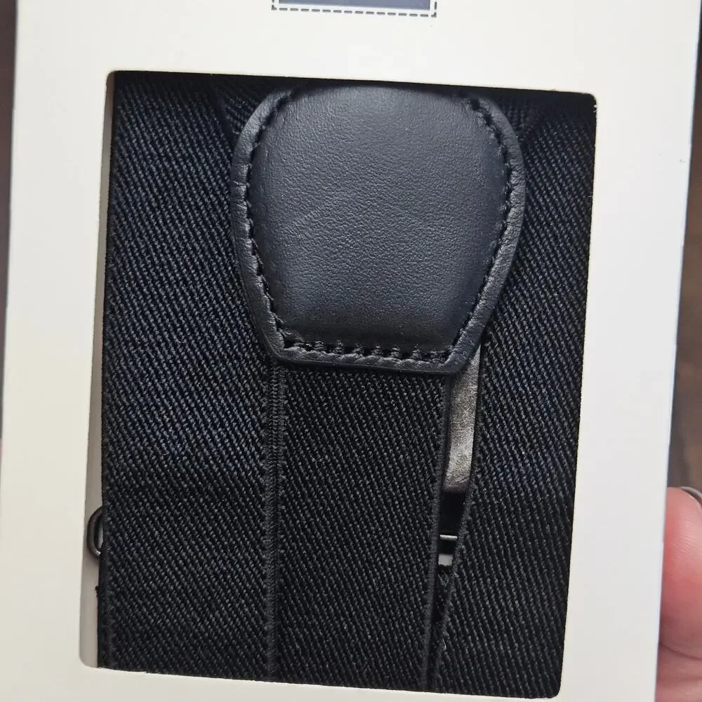 Janie and Jack Black Suspenders Kids Size 4–5 Adjustable Formal NEW Wedding Prep